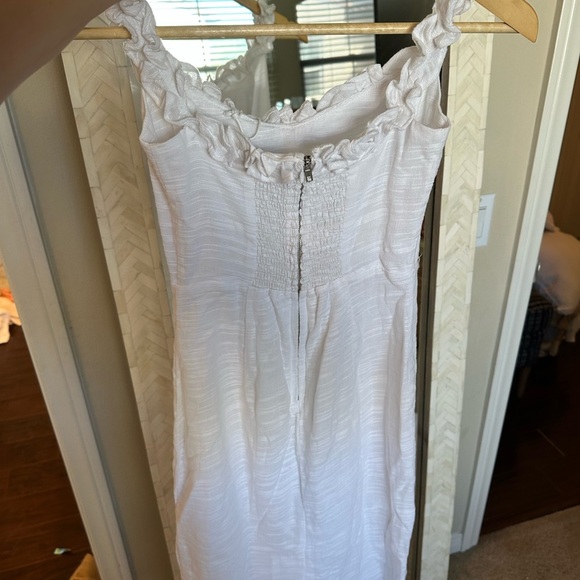 Petal+ Pup NWT Florez Dress Elegant Off-Shoulder White Dress - Picture 6 of 9